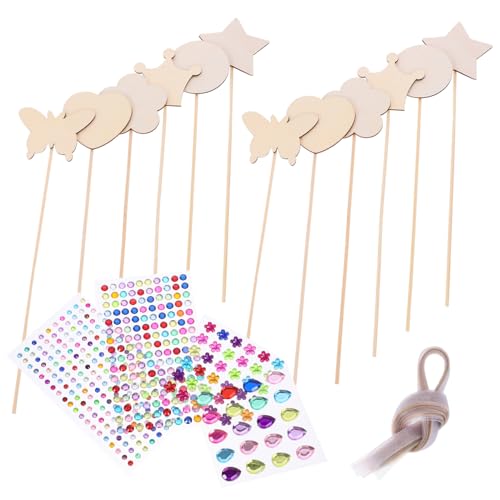 Angoily DIY Unvollendete Fairy Sticks zum Bemalen Kreative Bastelstäbe für DIY Magische Stäbe für Party Klassenzimmer und Zuhause von Angoily