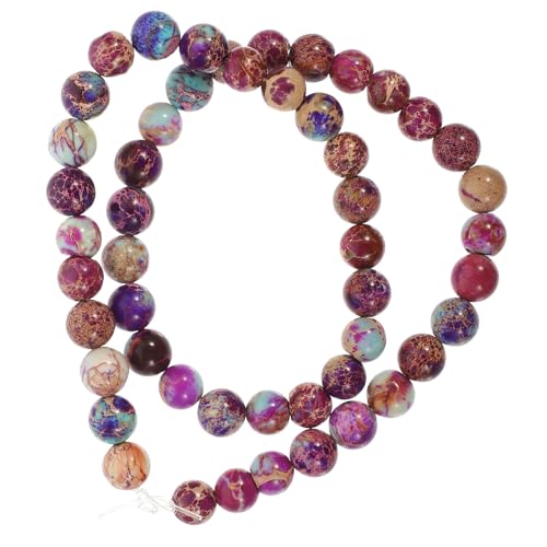 Angoily Damen DIY Perlenarmband Natürliche Imperiale Steinperlen Rund Edelsteine Schmuckherstellung Armband Bastelperlen Hautfreundlich und Langlebig Angoily Damen DIY Perlenarmband Natürliche Imperiale Steinperlen Rund Edelsteine Schmuckherstellung Armband Bastelperlen Hautfreundlich und Langlebig von Angoily