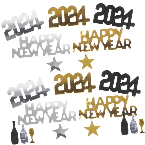 Angoily Dekoratives Konfetti für Neujahrsfeiern Glitzernde Tischdeko Schwarz Gold und Silber für Fröhliche Partystimmung und Kreative Bastelprojekte Angoily Dekoratives Konfetti für Neujahrsfeiern Glitzernde Tischdeko Schwarz Gold und Silber für Fröhliche Partystimmung und Kreative Bastelprojekte von Angoily