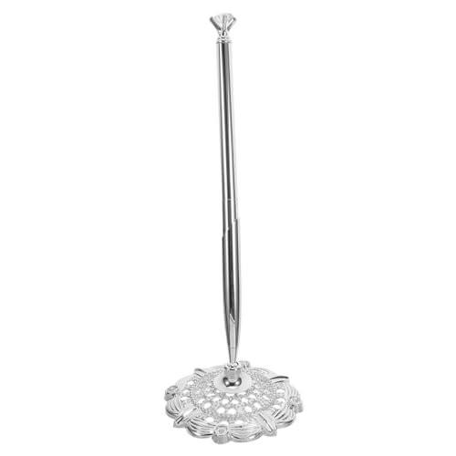 Angoily Desktop-Thekenstift kugelschreiber vertikaler Tischstift Stifte selber machen Büro Business Stift Stehender Design-Stift verschleißfester Stift Bling-Stift Modestift Metall Silber Angoily Desktop-Thekenstift kugelschreiber vertikaler Tischstift Stifte selber machen Büro Business Stift Stehender Design-Stift verschleißfester Stift Bling-Stift Modestift Metall Silber von Angoily