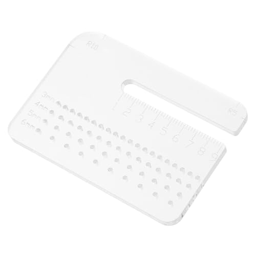 Angoily Dicker Multifunktionaler Lochstanzer aus Transparentem Material Präziser Gürtel Puncher Handgefertigtes DIY Werkzeug für Vielseitiges Lederhandwerk von Angoily