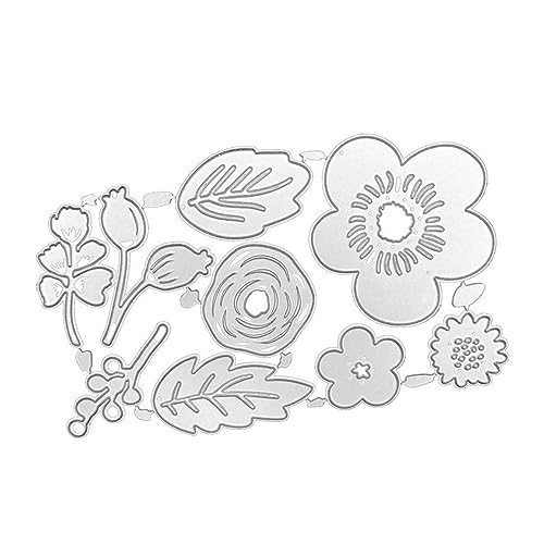 Angoily Diy Blumen Stanzformen Hochlegiertem Stahl Praktische Schneide Schablonen für Bastelarbeiten Geeignet für Scrapbooking und Kartenherstellung von Angoily