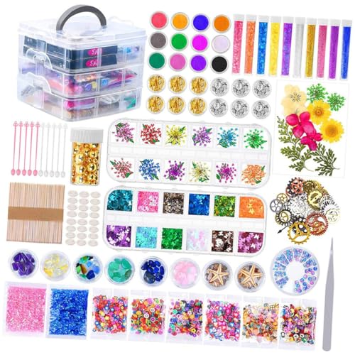 Angoily Diy Epoxidharz Zubehör Set Kristallharz Bastelmaterialien für Schmuckdesign Handyhüllen Mehr Einfache Anwendung für Kreative Projekte mit Geduld und Vorstellungskraft Angoily Diy Epoxidharz Zubehör Set Kristallharz Bastelmaterialien für Schmuckdesign Handyhüllen Mehr Einfache Anwendung für Kreative Projekte mit Geduld und Vorstellungskraft von Angoily