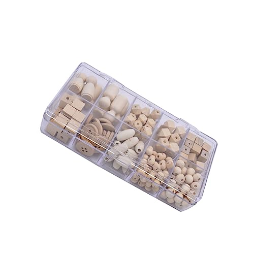 Angoily Diy Holzperlen Bunte Spacer Perlen für Schmuck Basteln Verschiedene Formen Aufbewahrungsbox für Kreative Projekte für Frauen Angoily Diy Holzperlen Bunte Spacer Perlen für Schmuck Basteln Verschiedene Formen Aufbewahrungsbox für Kreative Projekte für Frauen von Angoily