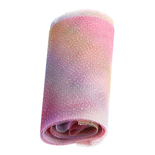 Angoily Diy Mesh Ribbon Rolle Farbverlauf Handliches Bastelnetzband für Haarschleifen Blumen Dekoration Festes Spitzenband für Haarclips Party und Hochzeitsdeko Angoily Diy Mesh Ribbon Rolle Farbverlauf Handliches Bastelnetzband für Haarschleifen Blumen Dekoration Festes Spitzenband für Haarclips Party und Hochzeitsdeko von Angoily
