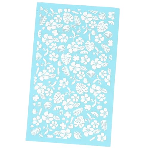 Angoily Diy Seiden Druckschablone für Polymer Wiederverwendbar und Waschbar für Bastelprojekte Schmuckherstellung und Holzdekoration von Angoily