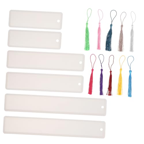 Angoily Diy Silikon Buchzeichen Formen Set Teiliges Set für Kreative Lesezeichen mit Quasten und Epoxidharz für Handgemachte und Schmuckgestaltung Angoily Diy Silikon Buchzeichen Formen Set Teiliges Set für Kreative Lesezeichen mit Quasten und Epoxidharz für Handgemachte und Schmuckgestaltung von Angoily
