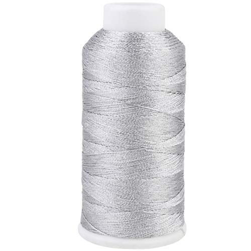 Angoily Diy Strang Nähfaden Nylonseide Silber Hochwertiger Langlebiger Quilting Faden für Schmuckherstellung Bastelprojekte und Allgemeines Nähen mit Hervorragender Nahtfestigkeit von Angoily