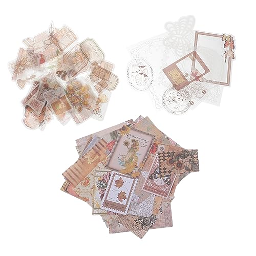 Angoily Diy Vintage Aufkleber Dekorative Papier Sticker für Scrapbooking und Journaling Hochwertigen Materialien für Kreative Bastelprojekte und Persönliche Gestaltung Angoily Diy Vintage Aufkleber Dekorative Papier Sticker für Scrapbooking und Journaling Hochwertigen Materialien für Kreative Bastelprojekte und Persönliche Gestaltung von Angoily