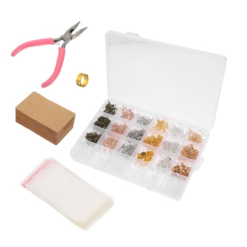 Angoily Earring Making Accessories Transparente Aufbewahrungstaschen mit Ohrhaken DIY Zubehör für Individuelles Schmuckdesign Zangen Karten Beuteln für Kreative Projekte Angoily Earring Making Accessories Transparente Aufbewahrungstaschen mit Ohrhaken DIY Zubehör für Individuelles Schmuckdesign Zangen Karten Beuteln für Kreative Projekte von Angoily