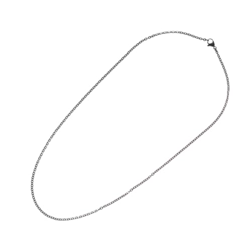 Angoily Edelstahl Kabelkette Halsketten Zubehör Schwarz DIY Schmuckherstellung Langlebige Gliederkette für Anhänger und Bastelprojekte Angoily Edelstahl Kabelkette Halsketten Zubehör Schwarz DIY Schmuckherstellung Langlebige Gliederkette für Anhänger und Bastelprojekte von Angoily