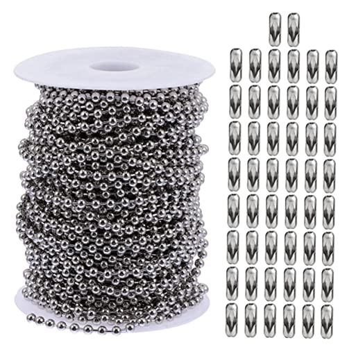 Angoily Edelstahl Kugelkette Durchmesser mit Verschlüssen Verstellbare Deckenventilator Verlängerungskette Diy Schmuck Halskette Vielseitig Einsetzbar für Leuchten und Anhänger Angoily Edelstahl Kugelkette Durchmesser mit Verschlüssen Verstellbare Deckenventilator Verlängerungskette Diy Schmuck Halskette Vielseitig Einsetzbar für Leuchten und Anhänger von Angoily