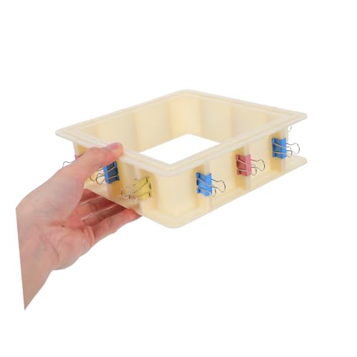 Angoily Einstellbarer Silikon Mould Housing Rahmen für Diy Harz Seifen Kerzen Gießen Auslaufsicher Kunststoff Form Kit für Flexible Formherstellung von Angoily
