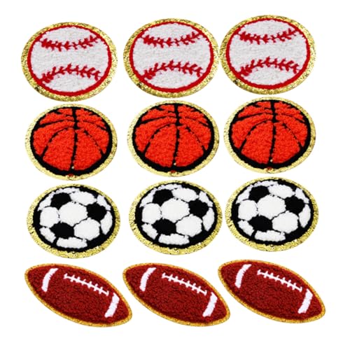 Angoily Embroidered Sports Iron Patches mit Baseball Basketball Fußball Rugby Farbecht Vielseitig für Kleidung Rucksäcke Schuhe DIY Einfache Anwendung durch Bügeln oder Nähen Angoily Embroidered Sports Iron Patches mit Baseball Basketball Fußball Rugby Farbecht Vielseitig für Kleidung Rucksäcke Schuhe DIY Einfache Anwendung durch Bügeln oder Nähen von Angoily