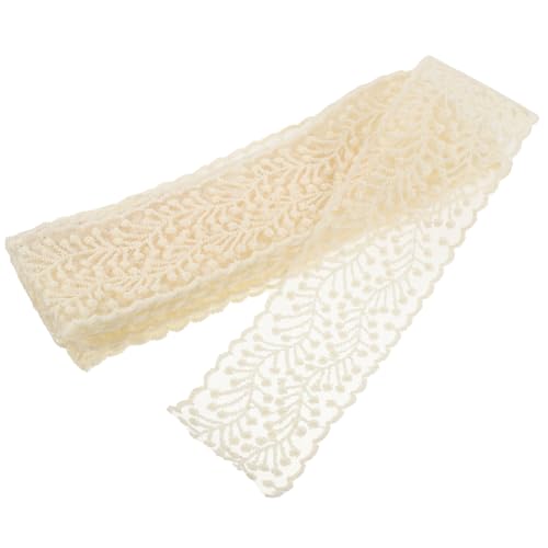 Angoily Embroidery Lace Trim DIY Spitzenband für Kleidung Dekoratives Spitze mit Blattmuster für Handwerk Nähen Basteln und Bekleidungsverschönerung von Angoily