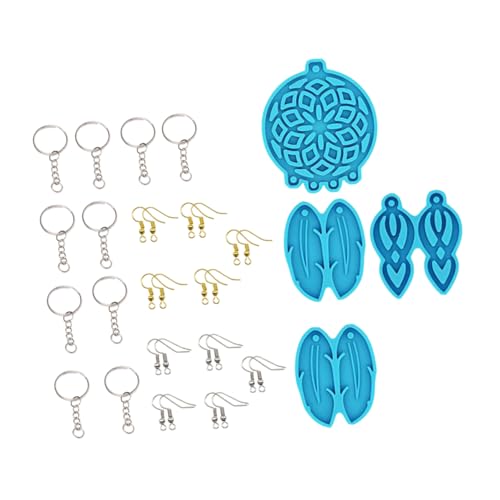 Angoily Epoxidharz Gießform Set für Silikonform für Ohrringe Windspiel Deko Flexibles und Sicheres Material für Diy Schmuck und Schlüsselanhänger Angoily Epoxidharz Gießform Set für Silikonform für Ohrringe Windspiel Deko Flexibles und Sicheres Material für Diy Schmuck und Schlüsselanhänger von Angoily