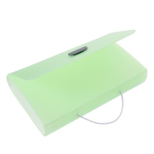 Angoily Erweiterbarer Aktenordner mit Mehrfachfächern Transparenter Dokumentenorganizer in Candy farben Robuster und Verschleißfester Mini Fächermappe für Büro und Zuhause von Angoily