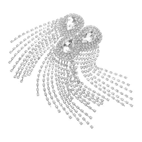 Angoily Europäische Diamantanzug Quaste Schulter Mode Schulter Epaulette Quaste Abzeichen Anzug Zubehör Quasten Dekorationen Quaste Kette Epauletten Quaste Epauletten Männer Epauletten von Angoily