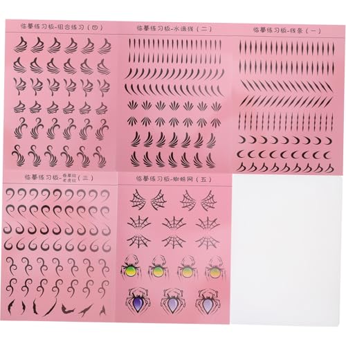 Angoily Face Painting Schablonen für Erwachsene Wiederverwendbare Robuste Gesichtsbemalungs-schablonen aus Langlebigem Material Leicht zu Reinigen für DIY Kunstprojekte Partys und von Angoily