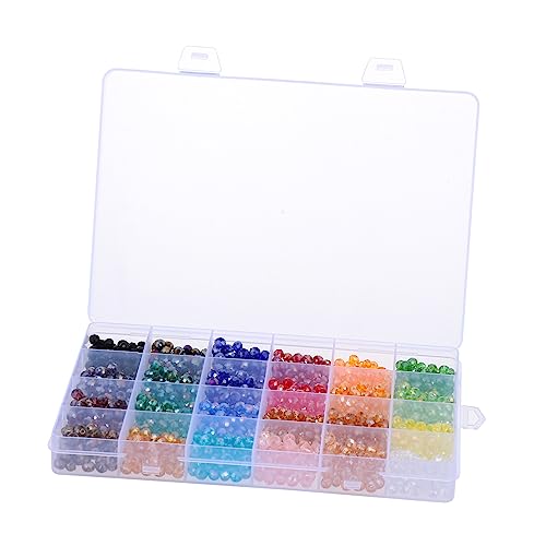 Angoily Facettierte Kristallperlen mit Fächern für DIY Schmuckherstellung Armbänder Handgefertigte Perlen Leicht und Langlebig Aufbewahrungsbox Angoily Facettierte Kristallperlen mit Fächern für DIY Schmuckherstellung Armbänder Handgefertigte Perlen Leicht und Langlebig Aufbewahrungsbox von Angoily