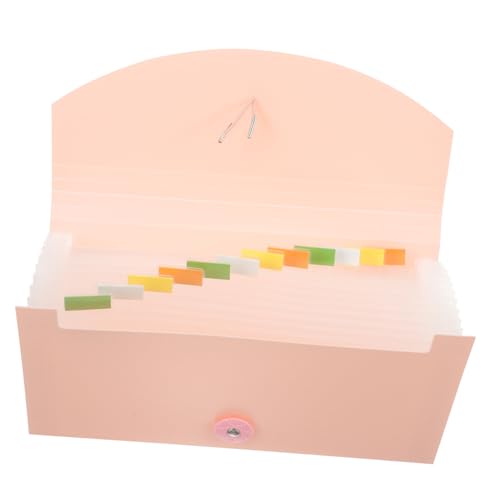Angoily Fächermappe Tragbarer Organizer für Rechnungen und Quittungen Aktenordner mit Fächern für Büro Schule und Reisen Langlebig und Praktisch von Angoily