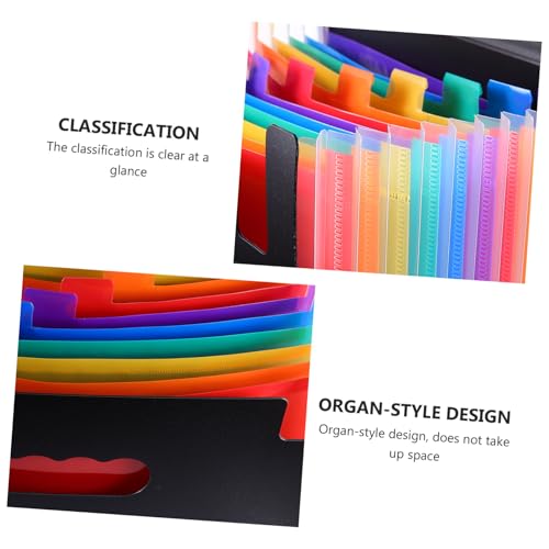 Angoily Fächermappe mit Fächern Bunte Tasche Praktischer Aktenordner mit Deckel Vielseitiger Dokumententaschen organizer für Büro Schule Zuhause Platzsparend und Langlebig Angoily Fächermappe mit Fächern Bunte Tasche Praktischer Aktenordner mit Deckel Vielseitiger Dokumententaschen organizer für Büro Schule Zuhause Platzsparend und Langlebig von Angoily