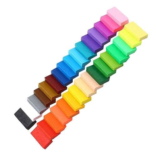 Angoily Farben Modelliermasse Set mit Werkzeugen Ofenbackbare Polymer Clay Moulding Tools für Kreative und Bildungsspielzeug für Diy Projekte und Bastelarbeiten Zufällige von Angoily