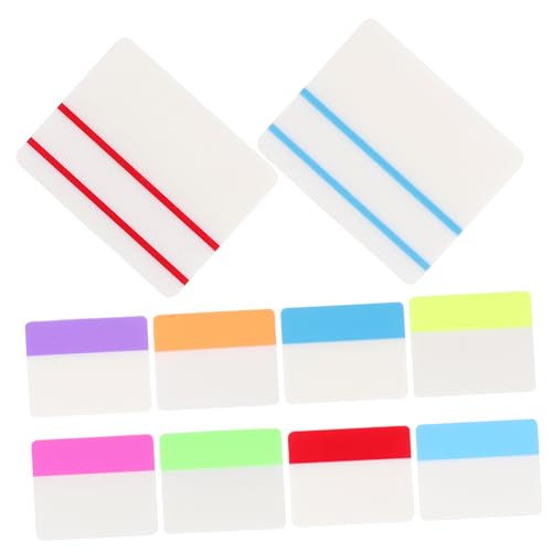Angoily Farbenfrohe Haftnotizen Transparente Memo Pads mit Klebenden Registerkarten für Büro Schule und Zuhause Organisieren und Markieren von Dokumenten und Notizen von Angoily