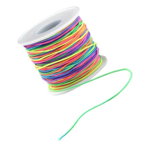 Angoily Farbige Elastische Schnur für Armbänder und Schmuck Stretchfaden für DIY Bastelprojekte für Perlen und Handarbeiten von Angoily
