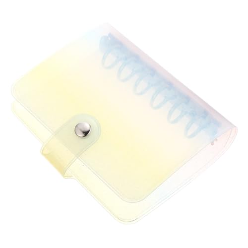 Angoily Farbverlauf Notizbuch Cover aus PVC Personalisiertes Ringbuch Tragbarer Ordner für Notizen und Scrapbooking als für Familie und Freunde von Angoily