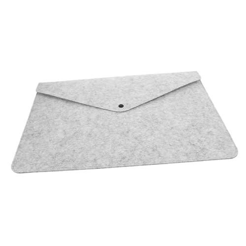 Angoily Filz Aktentasche Wiederverwendbare Dokumenten Organizer Tasche mit Knopfdesign für Büro Schule und Geschäftsreisen Sicherer Transport Wichtiger Unterlagen von Angoily