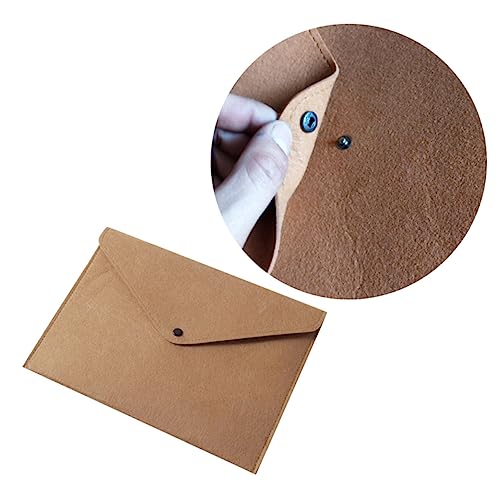 Angoily Filz Dokumentenordner mit Druckknopfverschluss Organizer für Büro und Zuhause Braun Praktische Aufbewahrung für Wichtige Unterlagen Angoily Filz Dokumentenordner mit Druckknopfverschluss Organizer für Büro und Zuhause Braun Praktische Aufbewahrung für Wichtige Unterlagen von Angoily