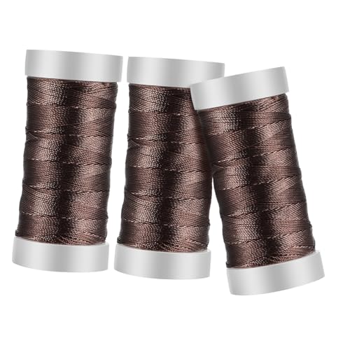 Angoily Geflochtene Turmlinie Stich Fäden für Handnähgarn machen Stickfaden Allzweckfaden zum Nähen Schmuck Seile Fadenstickerei Fadenschnur zur Schmuckherstellung Nylon Hellbraun Angoily Geflochtene Turmlinie Stich Fäden für Handnähgarn machen Stickfaden Allzweckfaden zum Nähen Schmuck Seile Fadenstickerei Fadenschnur zur Schmuckherstellung Nylon Hellbraun von Angoily