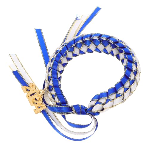 Angoily Geflochtenes Handgefertigtes Armband mit Schmetterlingsknoten Leichtes Damen Schmuckstück in Weiß und Blau Einfaches College abschlussgeschenk Dekoratives Alltagsarmband für Party von Angoily