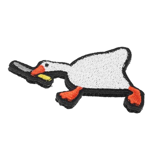 Angoily Gestickter Gänse Aufnäher Hochwertigem Einzigartiger Cartoon Patch Für Kleidung Taschen Und DIY Projekte Lebendige Farben Für Bastelarbeiten von Angoily