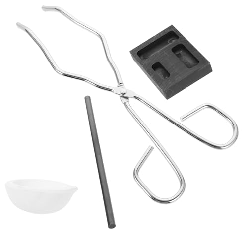 Angoily Gießform Set für Schmelzen von Metalllegierungen Hochwertige Tiegel mit Gussform für Silber für DIY Schmuckherstellung und Bastelprojekte Angoily Gießform Set für Schmelzen von Metalllegierungen Hochwertige Tiegel mit Gussform für Silber für DIY Schmuckherstellung und Bastelprojekte von Angoily