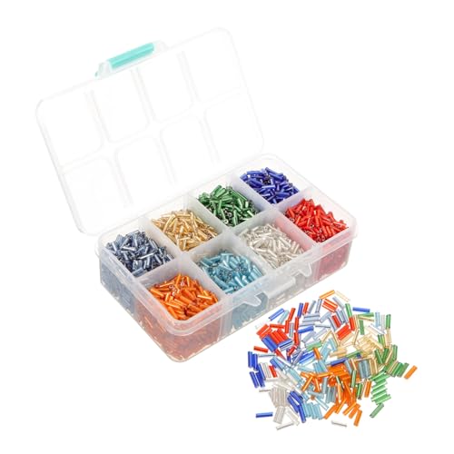 Angoily Glasperlen Für DIY Schmuckherstellung Bugle Beads Handgefertigte Perlen Für Armbänder Und Bastelprojekte Für Bastelarbeiten Und Angoily Glasperlen Für DIY Schmuckherstellung Bugle Beads Handgefertigte Perlen Für Armbänder Und Bastelprojekte Für Bastelarbeiten Und von Angoily