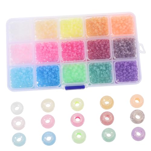 Angoily Glasperlen für DIY Schmuckherstellung mit Fächer Lose Perlen für Armbänder und Mehr für Bastelprojekte und Angoily Glasperlen für DIY Schmuckherstellung mit Fächer Lose Perlen für Armbänder und Mehr für Bastelprojekte und von Angoily