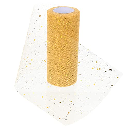 Angoily Glitzernder Tüllband Pailletten Tüllrolle aus Polyester Vielseitiges Bastel und Haarschmuckmaterial für Geschenkverpackung DIY Deko Straußbindung und Pettiskirt Herstellung Angoily Glitzernder Tüllband Pailletten Tüllrolle aus Polyester Vielseitiges Bastel und Haarschmuckmaterial für Geschenkverpackung DIY Deko Straußbindung und Pettiskirt Herstellung von Angoily