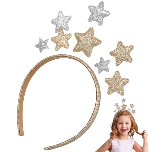 Angoily Glitzerstern-Stirnband, Valentinstag Haarbänder, Pailletten Haarbänder, Stern Haar Hoop Stirnband für Halloween Weihnachten Festival Geburtstagsfeier Angoily Glitzerstern-Stirnband, Valentinstag Haarbänder, Pailletten Haarbänder, Stern Haar Hoop Stirnband für Halloween Weihnachten Festival Geburtstagsfeier von Angoily