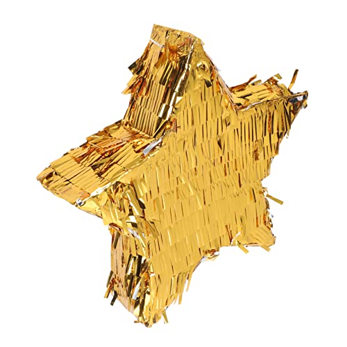 Angoily Goldene Star Pinata aus Aluminiumfolie Teiliges Geburtstags Partyspielzeug für Vielseitig als Candy Box und Geschenkefüller für Indoor und Outdoor Feiern Kinderfreundlich Angoily Goldene Star Pinata aus Aluminiumfolie Teiliges Geburtstags Partyspielzeug für Vielseitig als Candy Box und Geschenkefüller für Indoor und Outdoor Feiern Kinderfreundlich von Angoily