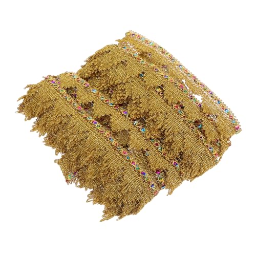Angoily Goldenes Spitzenband mit Pailletten Metallic Ribbon für DIY Handwerk Bekleidungsverschönerungen und Bouquets Vielseitig Einsetzbar für Besondere Anlässe Angoily Goldenes Spitzenband mit Pailletten Metallic Ribbon für DIY Handwerk Bekleidungsverschönerungen und Bouquets Vielseitig Einsetzbar für Besondere Anlässe von Angoily