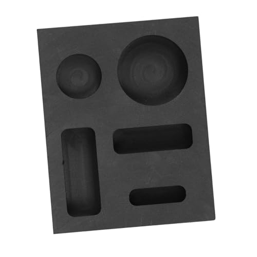 Angoily Graphitform Gussform für Und gießen Barren Ingotform Barfenformen Schmuckschmelzmodell Werkzeug zum Schmelzen von Gold Gießform schmelzen Metallguss-Bausatz Schmelzform Schwarz von Angoily