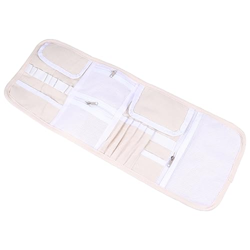 Angoily Großer Baumwoll Häkelnadel Aufbewahrungstasche für Strick und Häkelzubehör Praktisch für Zuhause und Reisen mit Mehreren Fächern zur Perfekten Organisation von Angoily