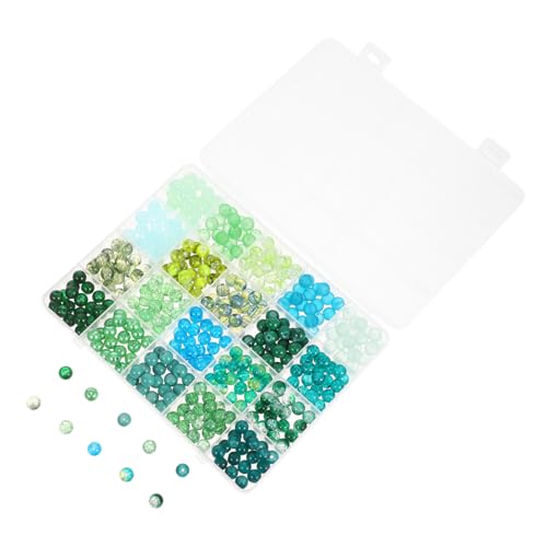 Angoily Grüne Glasperlen Spacer Perlen Glasperlen mit großen Löchern Glasanhänger für die Schmuckherstellung Runde Perlen Charms für die Herstellung von Armbändern Angoily Grüne Glasperlen Spacer Perlen Glasperlen mit großen Löchern Glasanhänger für die Schmuckherstellung Runde Perlen Charms für die Herstellung von Armbändern von Angoily