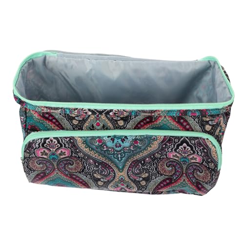 Angoily Häkelnadeltasche mit Reißverschluss Praktische Aufbewahrung für Garn und Strickwerkzeuge Hobbys und Reisen Robuste Langlebige mit Mehreren Fächern von Angoily