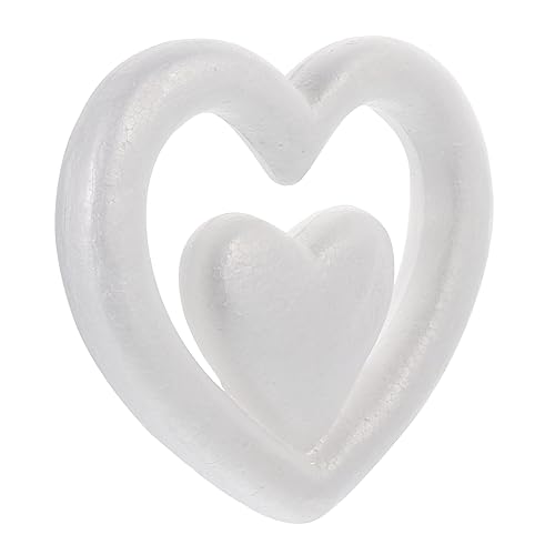 Angoily Hängende Herz Dekoration Schaumstoff Herz Ornament für Hochzeiten und Valentinstag Kreative DIY Bastelidee Wiederverwendbar für Tisch und Wohnraumdeko von Angoily