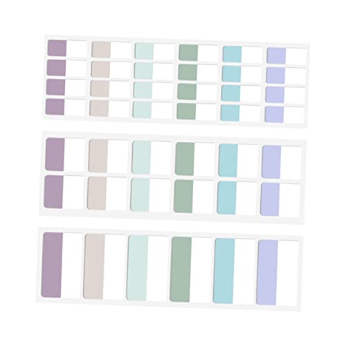 Angoily Haftnotizen Pastellfarbene Kunststoff Page Marker Schnell Trocknende Index Tabs für Bücher Büro und Schule Selbstklebend Praktische Seitenmarkierung für Notizen und Dokumente von Angoily