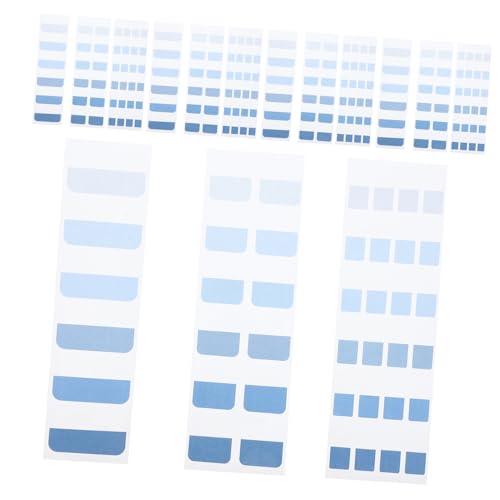Angoily Haftnotizen klebrige Indexregisterkarten Klebestreifen Index-Tabs Buchen Sie klebrige Registerkarten neu positionierbare Registerkarten Ordnerregister selbstklebend PVC Blau von Angoily