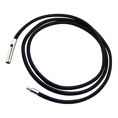 Angoily Halskette Snap Wachs Seilkette Schild Schließungen Kabel Schnur zum Selbermachen von Halsketten Halskette Webseil hängendes Seil Rostfreier Stahl Black Angoily Halskette Snap Wachs Seilkette Schild Schließungen Kabel Schnur zum Selbermachen von Halsketten Halskette Webseil hängendes Seil Rostfreier Stahl Black von Angoily
